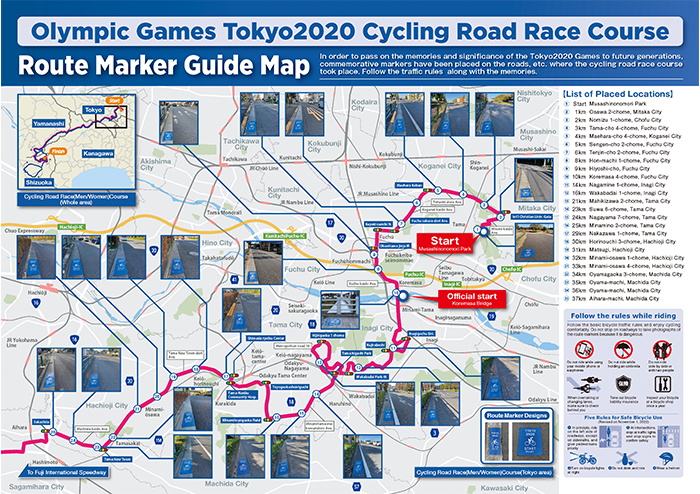 Route Marker Guide Map