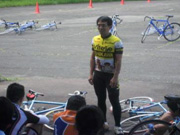 国際大会で活躍した市川氏が自転車の魅力を紹介