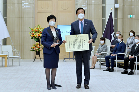 写真：アクサ生命表彰式