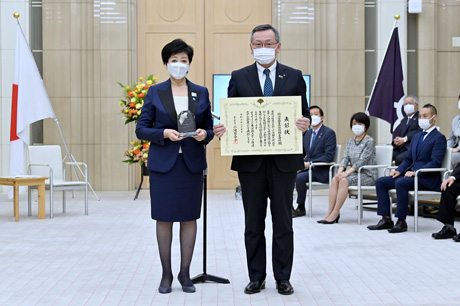 写真：明治安田生命表彰式