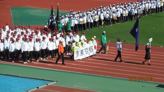 ねんりんピック富山2018の総合開会式の様子