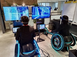 A new sense of wheelchair racing utilizing VR