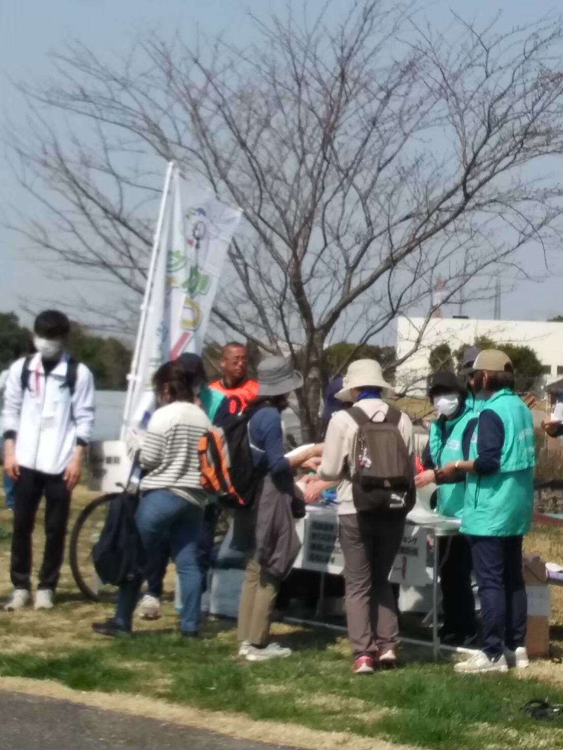 ウォーキング受付