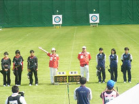 予選１位の広島県に奮闘しました（写真右が東京チーム）