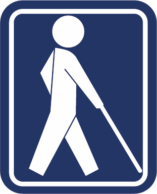 イメージ図：盲人のための国際シンボルマーク