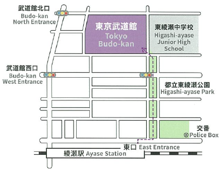 東京武道館の地図