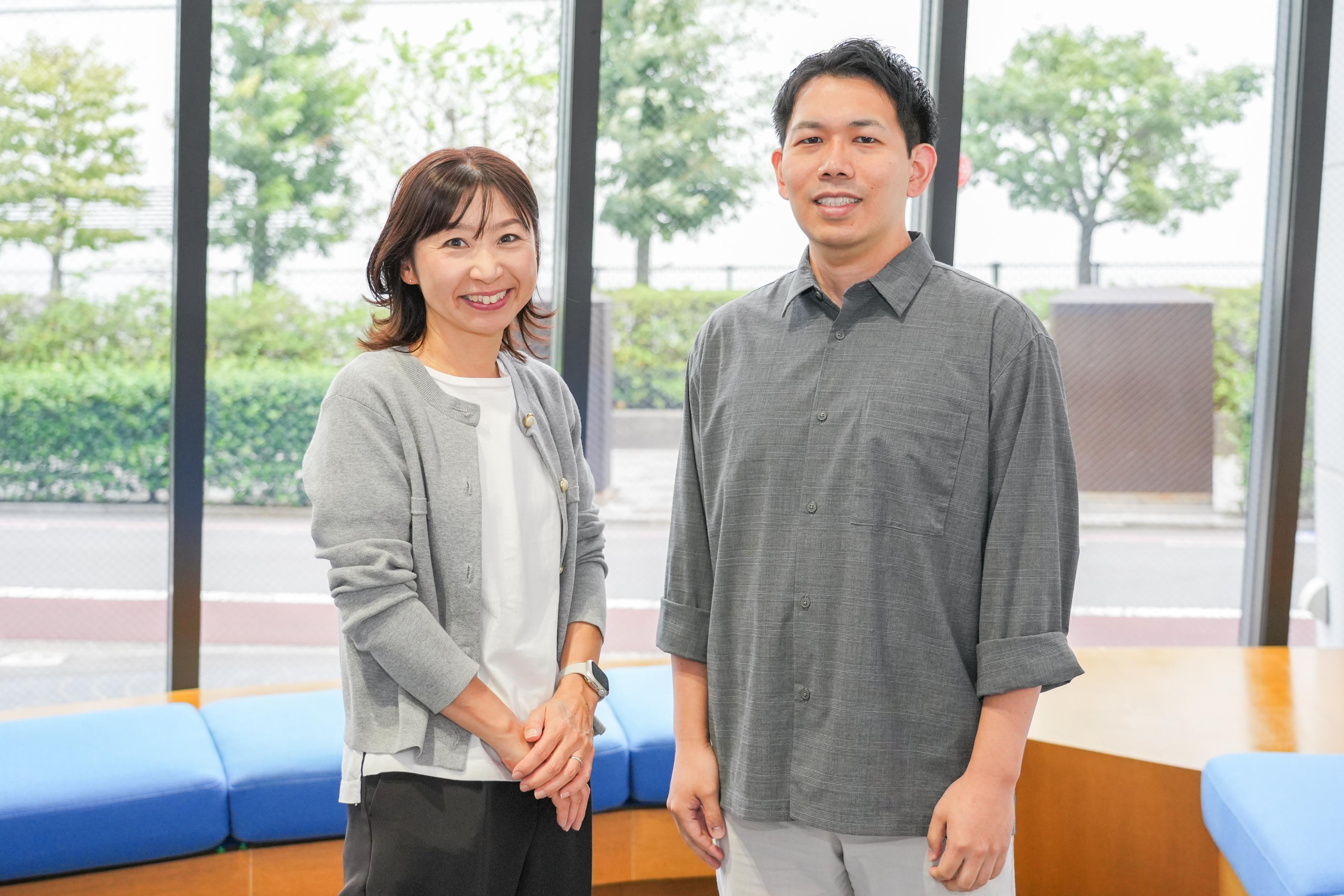 人財総務本部HRBP部 伊王野 麻理子（いおの まりこ）さんと 横河プロダクト本部事業基盤センター 田島 稜雅（たじま りょうが）さん