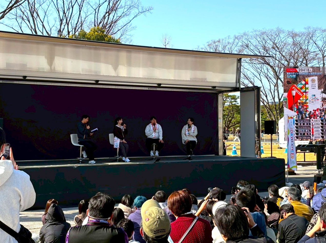 皇居外苑メイン会場の様子です。