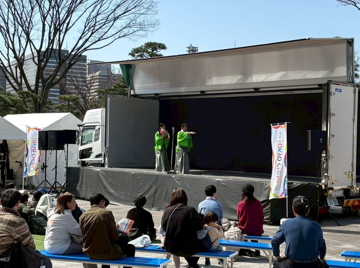 皇居外苑メイン会場の様子です。