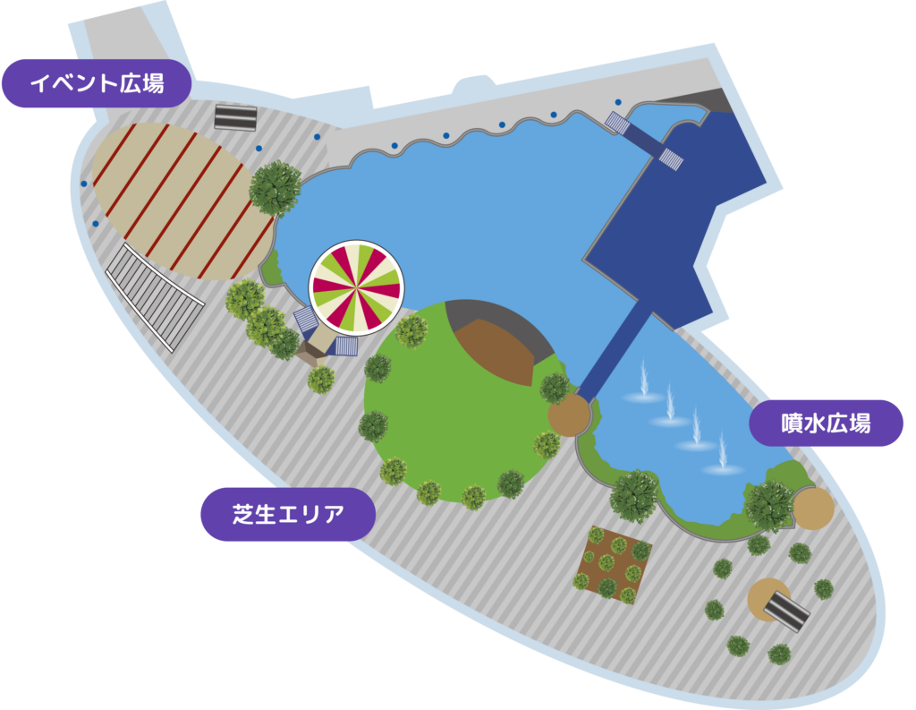 イベント会場のイラスト図