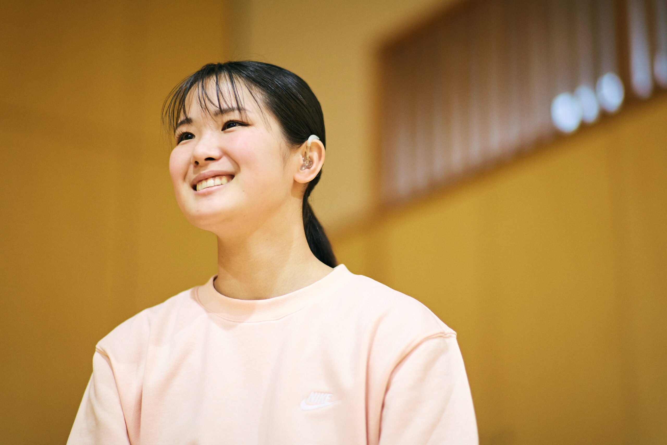 The photo of Ogura getting interviewed